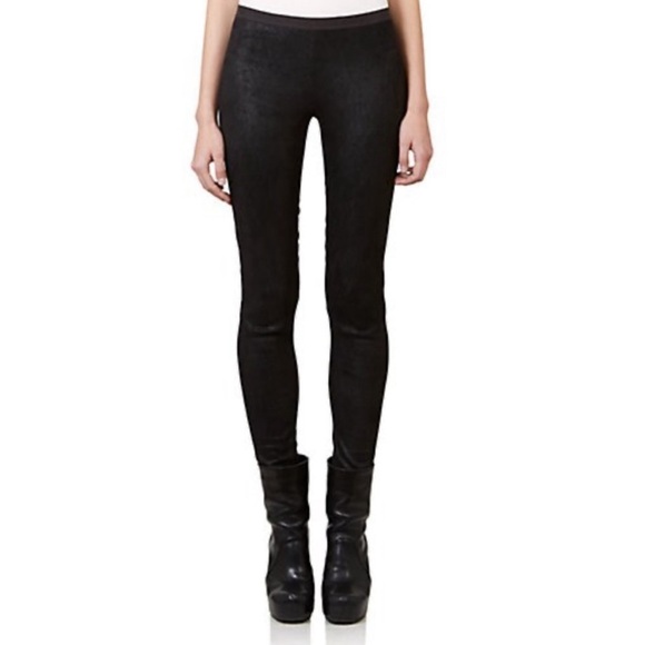 Rick Owens Stretch-Leather Leggings - Picture 4 of 16